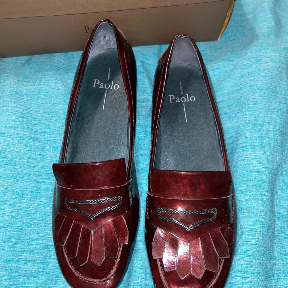 Paolo Women's Burgundy Loafers